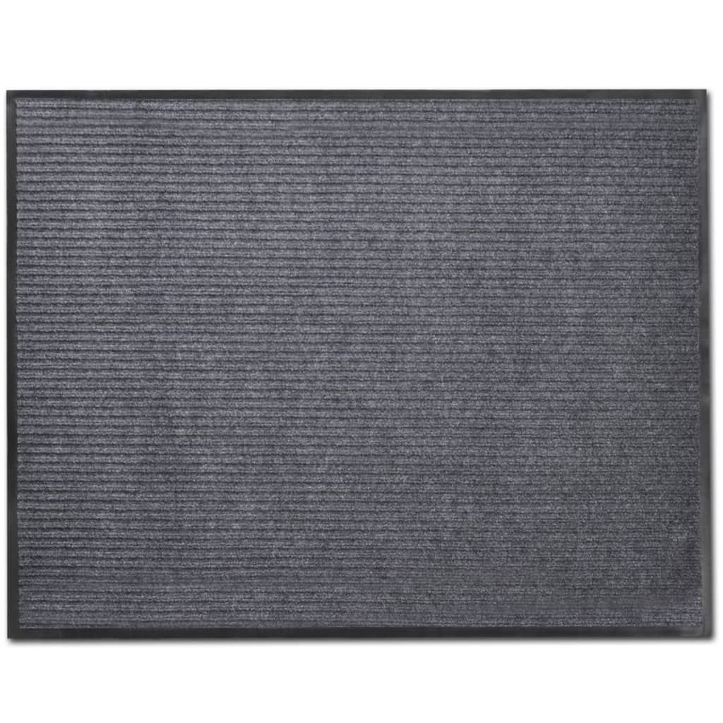 Deurmatten 4 st 90x60 cm PVC grijs is nu te koop bij PeponiXL, paradijselijk wonen!