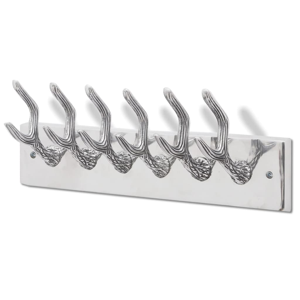 Kapstokken 4 st aluminium zilverkleurig is nu te koop bij PeponiXL, paradijselijk wonen!