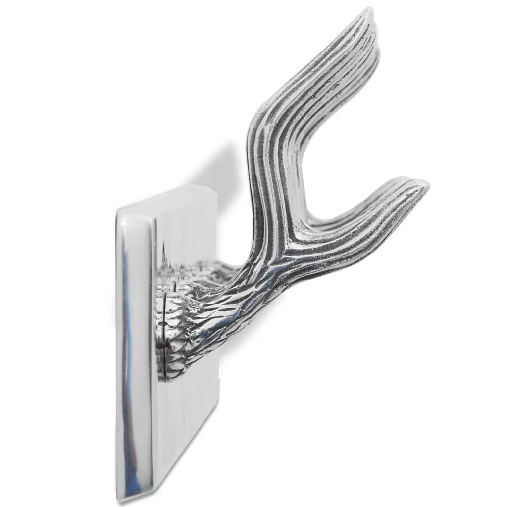 Kapstokken 4 st aluminium zilverkleurig is nu te koop bij PeponiXL, paradijselijk wonen!