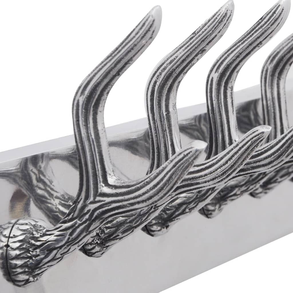 Kapstokken 4 st aluminium zilverkleurig is nu te koop bij PeponiXL, paradijselijk wonen!