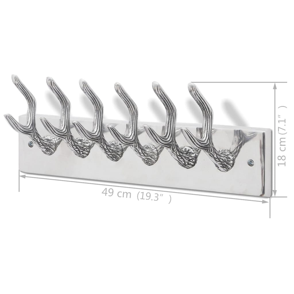 Kapstokken 4 st aluminium zilverkleurig is nu te koop bij PeponiXL, paradijselijk wonen!