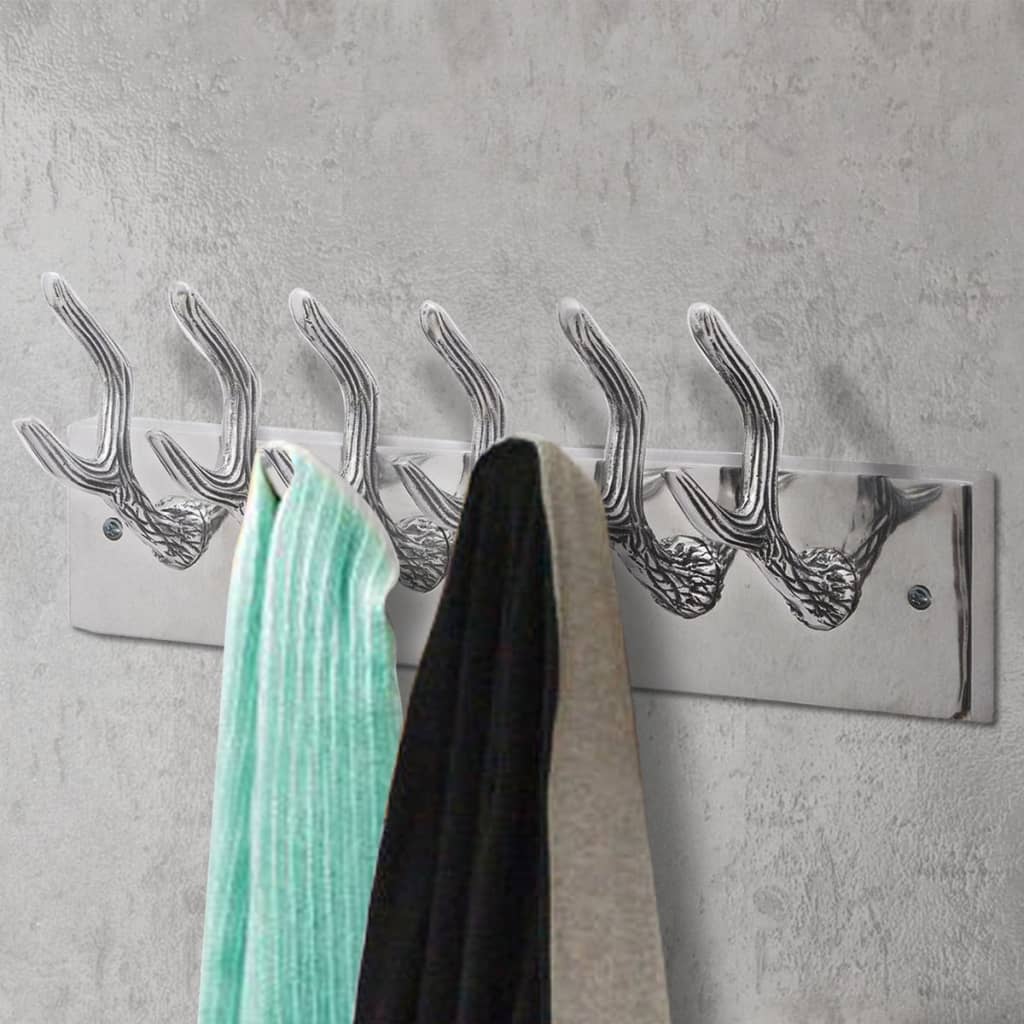 Kapstokken 4 st aluminium zilverkleurig is nu te koop bij PeponiXL, paradijselijk wonen!