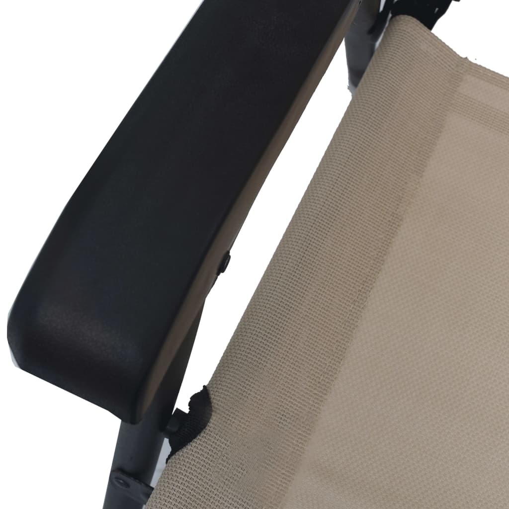 Tuinstoelen inklapbaar 2 st textileen crème is nu te koop bij PeponiXL, paradijselijk wonen!