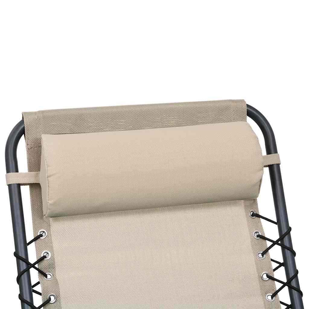 Hoofdsteun voor ligstoel 40x7,5x15 cm textileen crème is nu te koop bij PeponiXL, paradijselijk wonen!