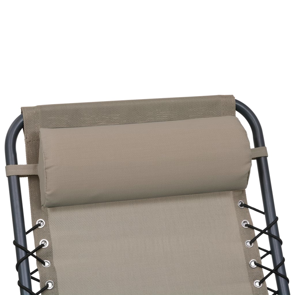 Hoofdsteun voor ligstoel 40x7,5x15 cm textileen taupe is nu te koop bij PeponiXL, paradijselijk wonen!