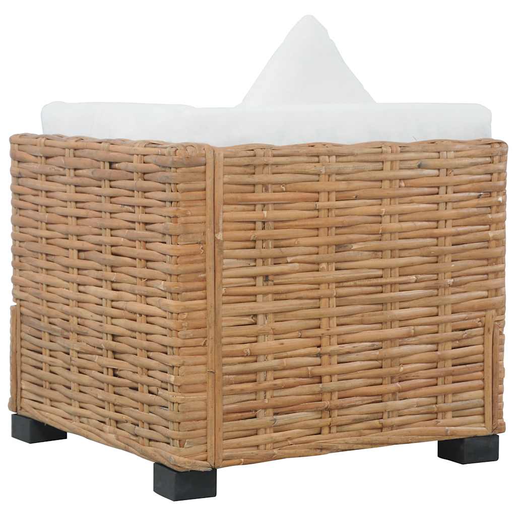 Hoekbank met kussens natuurlijk rattan is nu te koop bij PeponiXL, paradijselijk wonen!