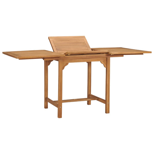Tuintafel verlengbaar (110-160)x80x75 cm massief teakhout is nu te koop bij PeponiXL, paradijselijk wonen!