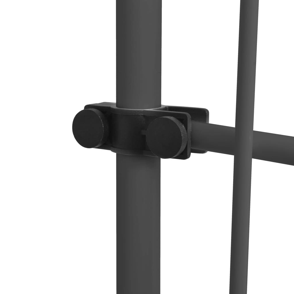 Luifel handmatig uitschuifbaar met LED 150 cm antracietkleurig is nu te koop bij PeponiXL, paradijselijk wonen!