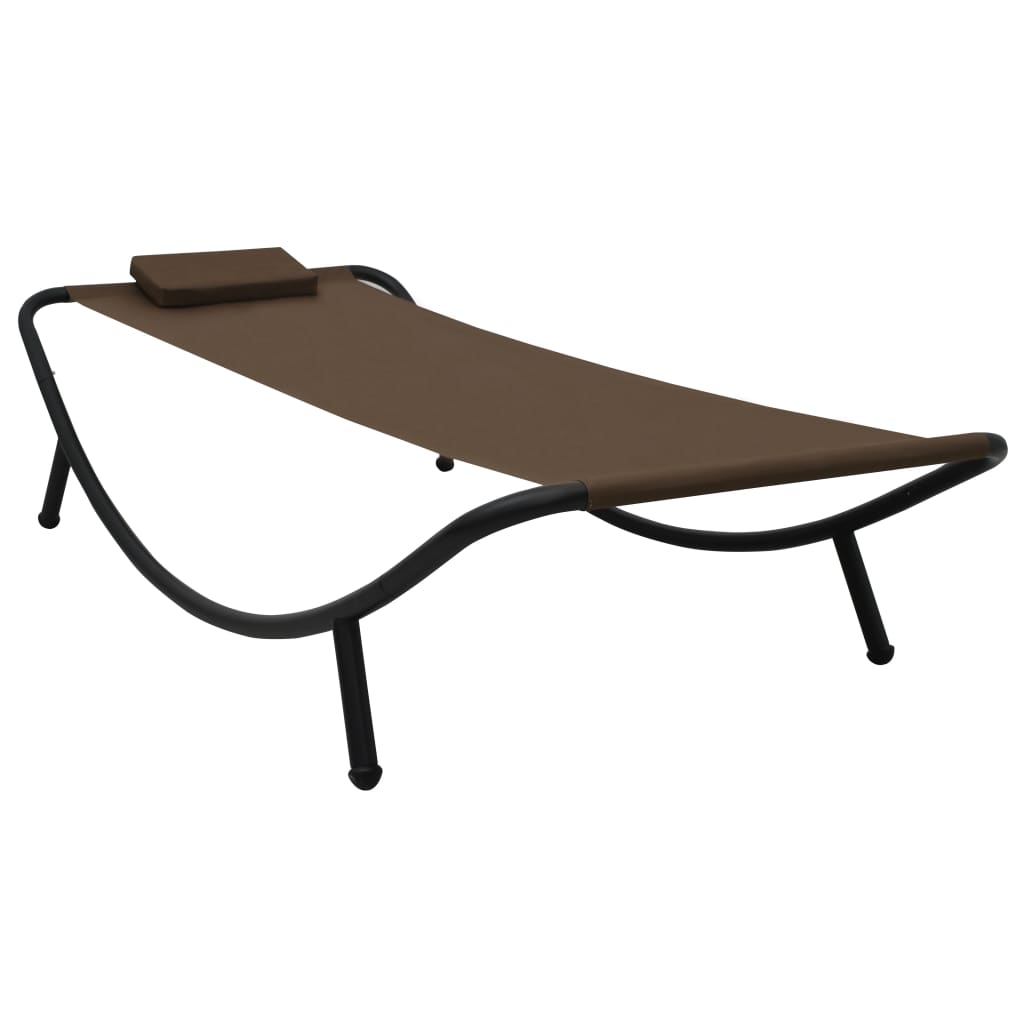 Tuinbed 200x90 cm staal bruin is nu te koop bij PeponiXL, paradijselijk wonen!