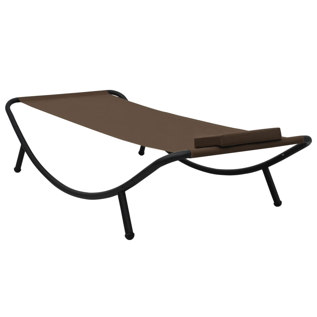 Tuinbed 200x90 cm staal bruin is nu te koop bij PeponiXL, paradijselijk wonen!
