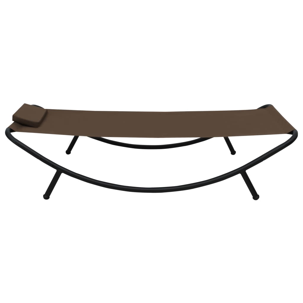 Tuinbed 200x90 cm staal bruin is nu te koop bij PeponiXL, paradijselijk wonen!