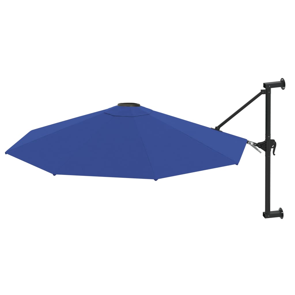 Wandparasol met metalen paal 300 cm blauw is nu te koop bij PeponiXL, paradijselijk wonen!