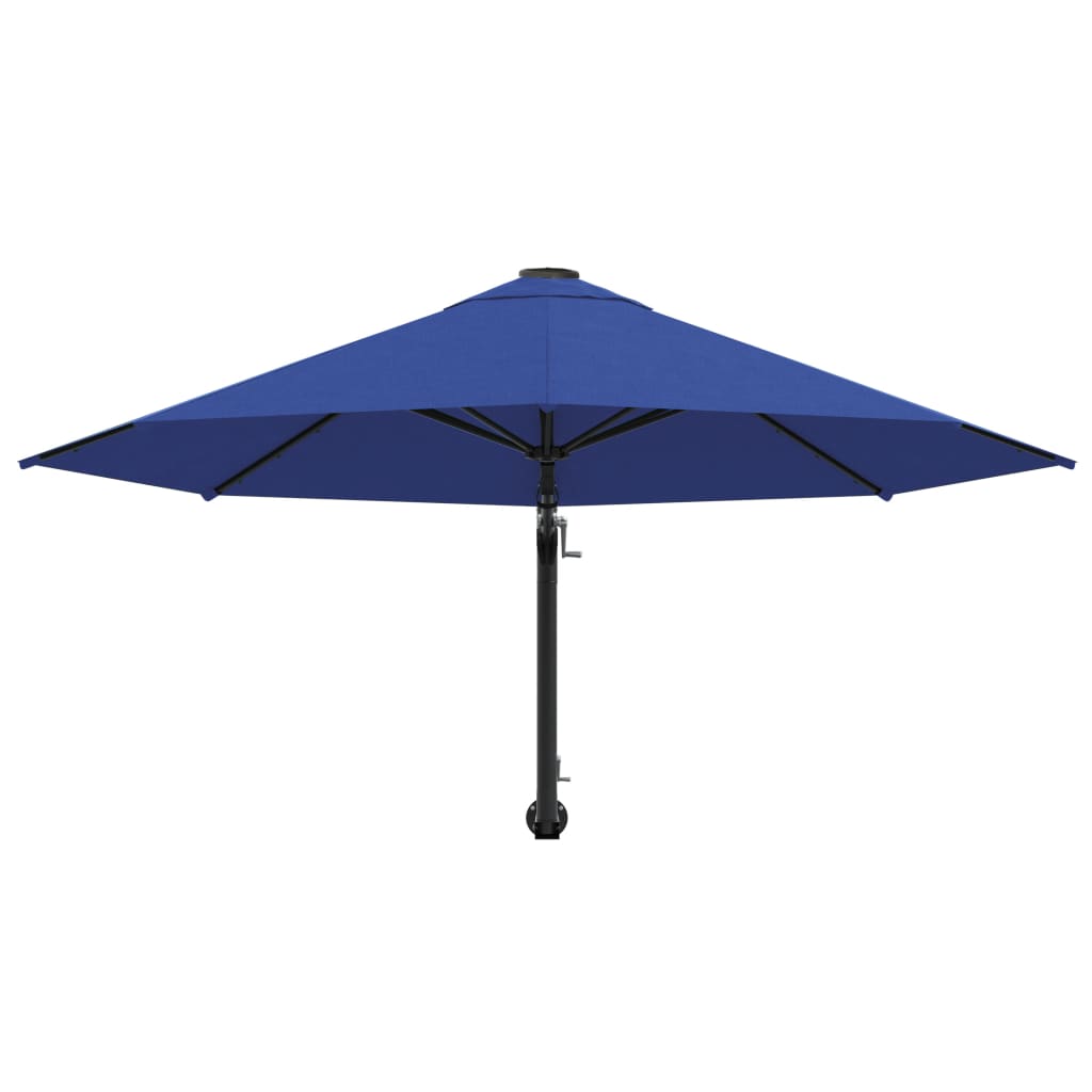 Wandparasol met metalen paal 300 cm blauw is nu te koop bij PeponiXL, paradijselijk wonen!