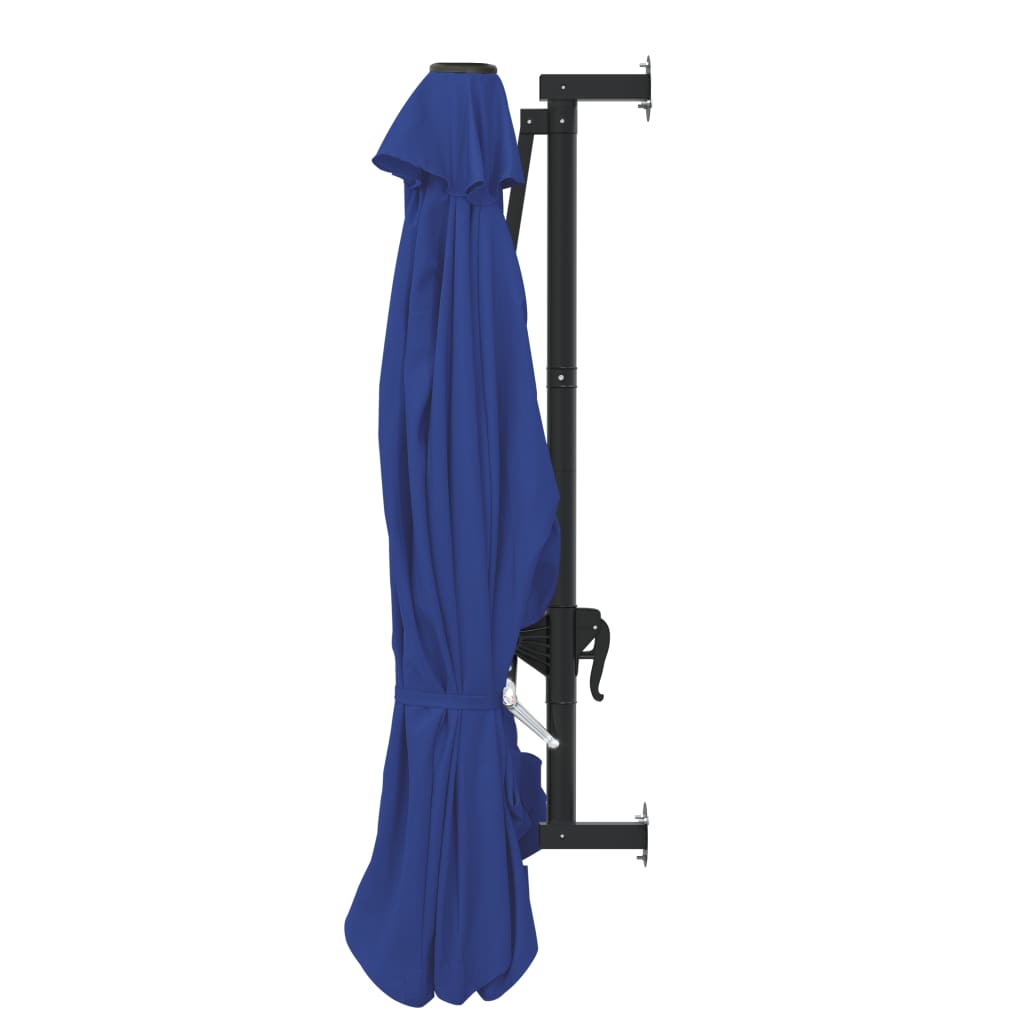 Wandparasol met metalen paal 300 cm blauw is nu te koop bij PeponiXL, paradijselijk wonen!