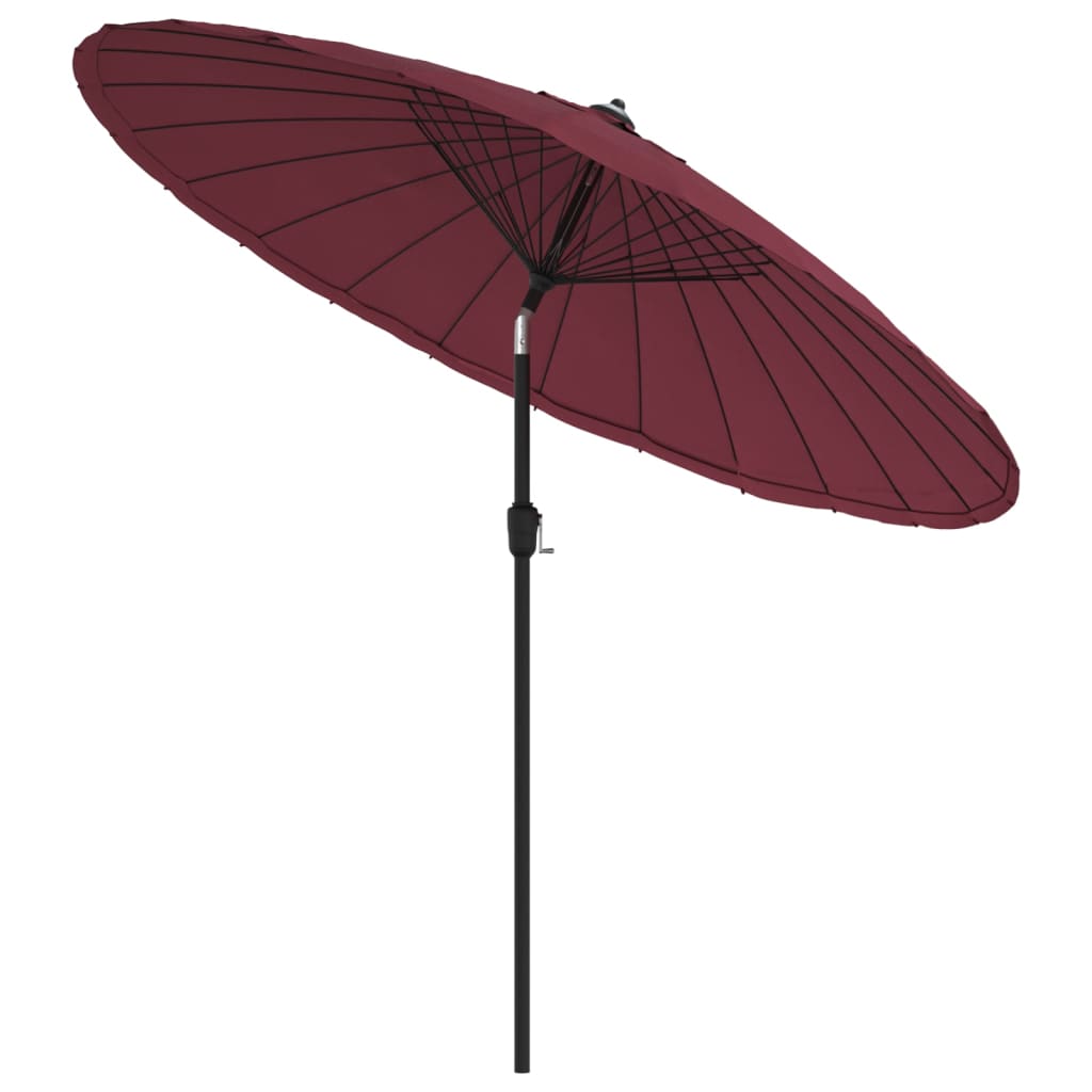 Parasol met aluminium paal 270 cm bordeauxrood is nu te koop bij PeponiXL, paradijselijk wonen!