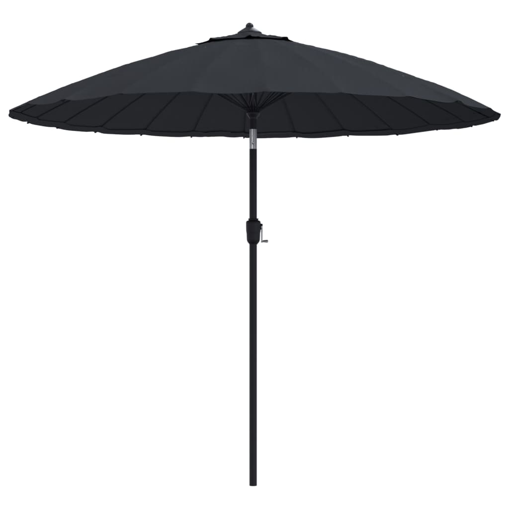 Parasol met aluminium paal 270 cm zwart is nu te koop bij PeponiXL, paradijselijk wonen!