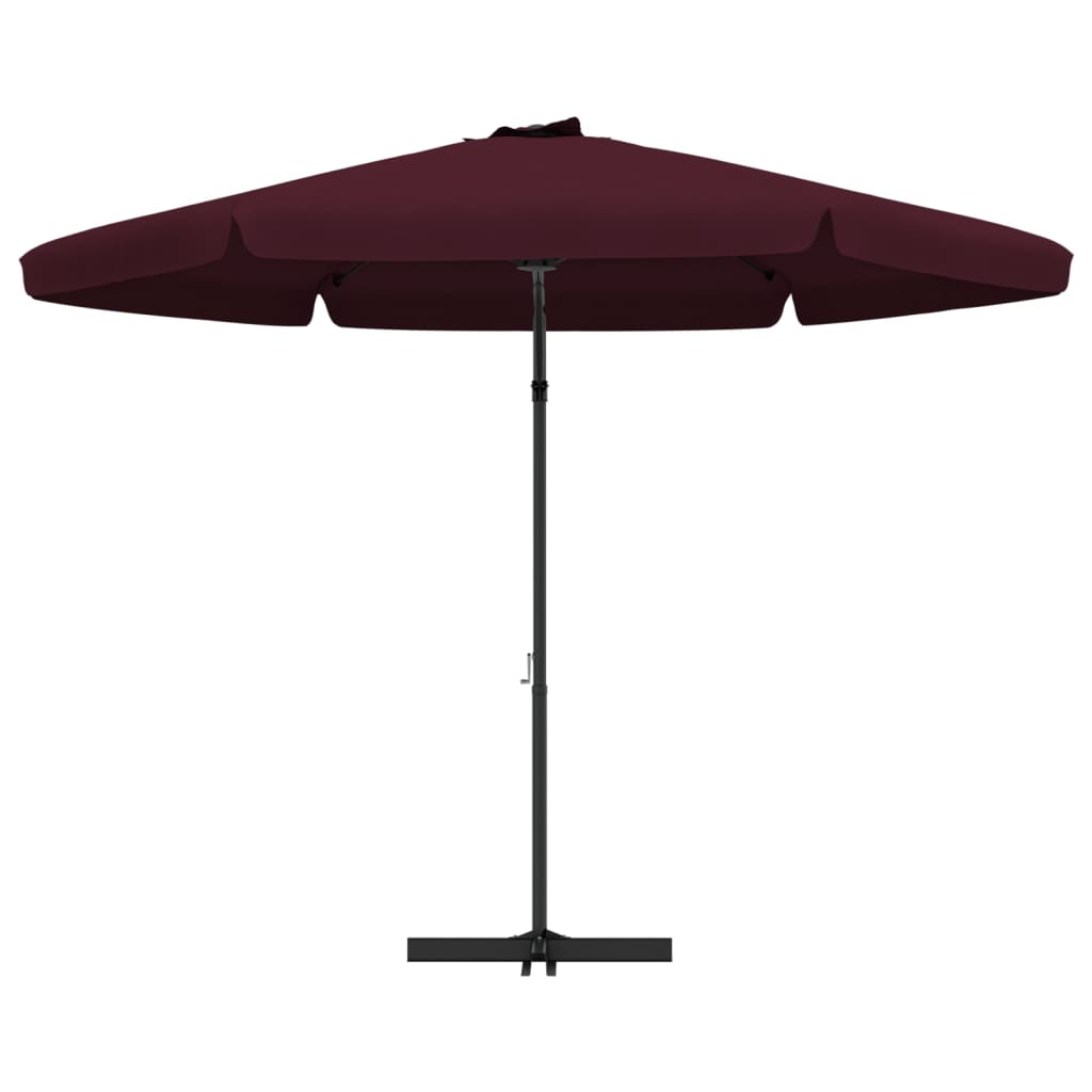 Parasol met stalen paal 300 cm bordeauxrood is nu te koop bij PeponiXL, paradijselijk wonen!