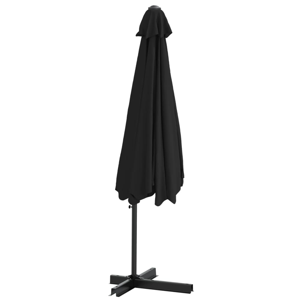 Parasol met stalen paal 300 cm zwart is nu te koop bij PeponiXL, paradijselijk wonen!