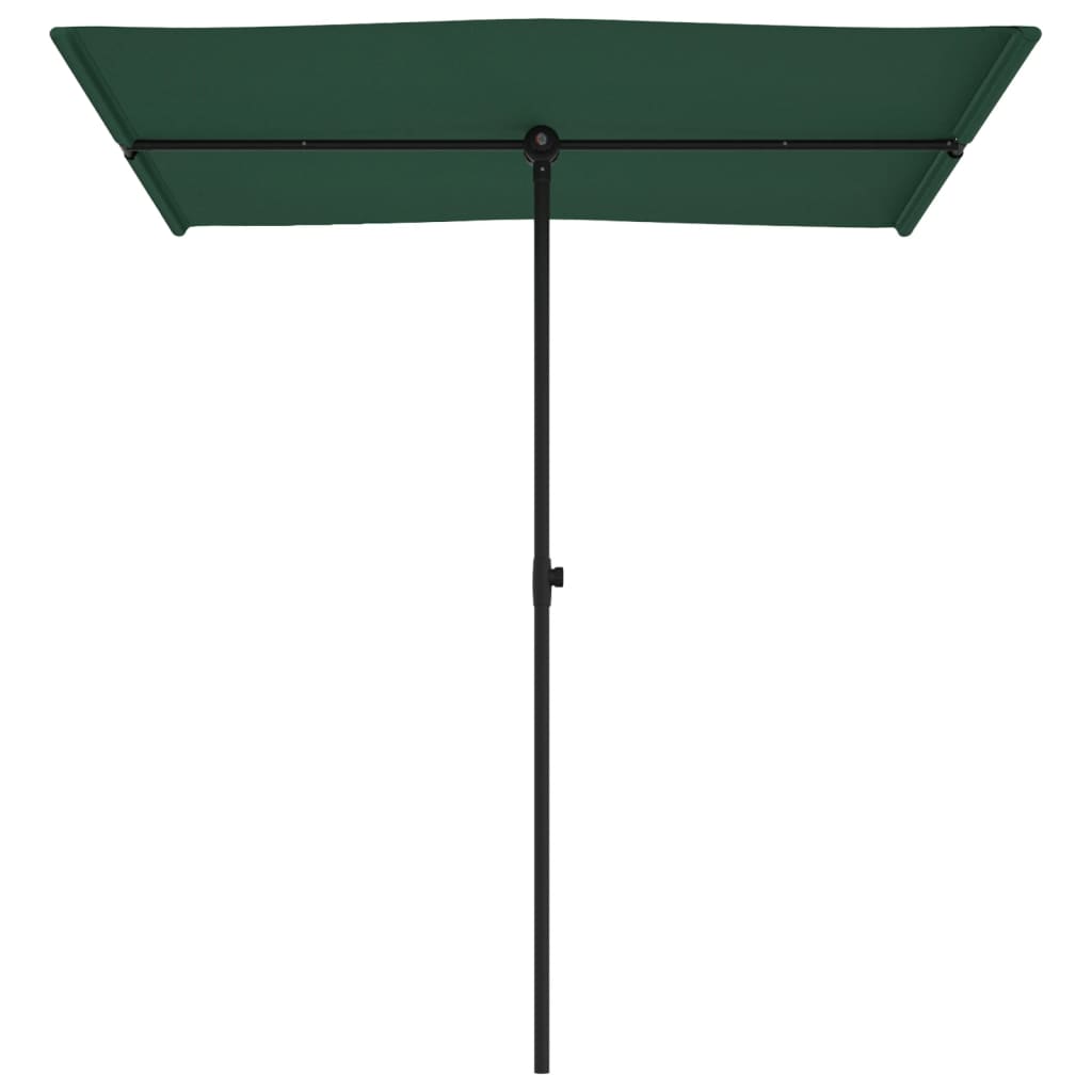 Parasol met aluminium paal 180x110 cm groen is nu te koop bij PeponiXL, paradijselijk wonen!