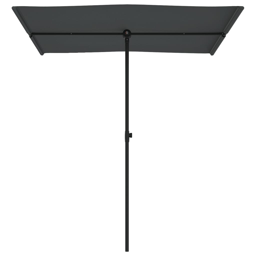 Parasol met aluminium paal 180x110 cm antracietkleurig is nu te koop bij PeponiXL, paradijselijk wonen!