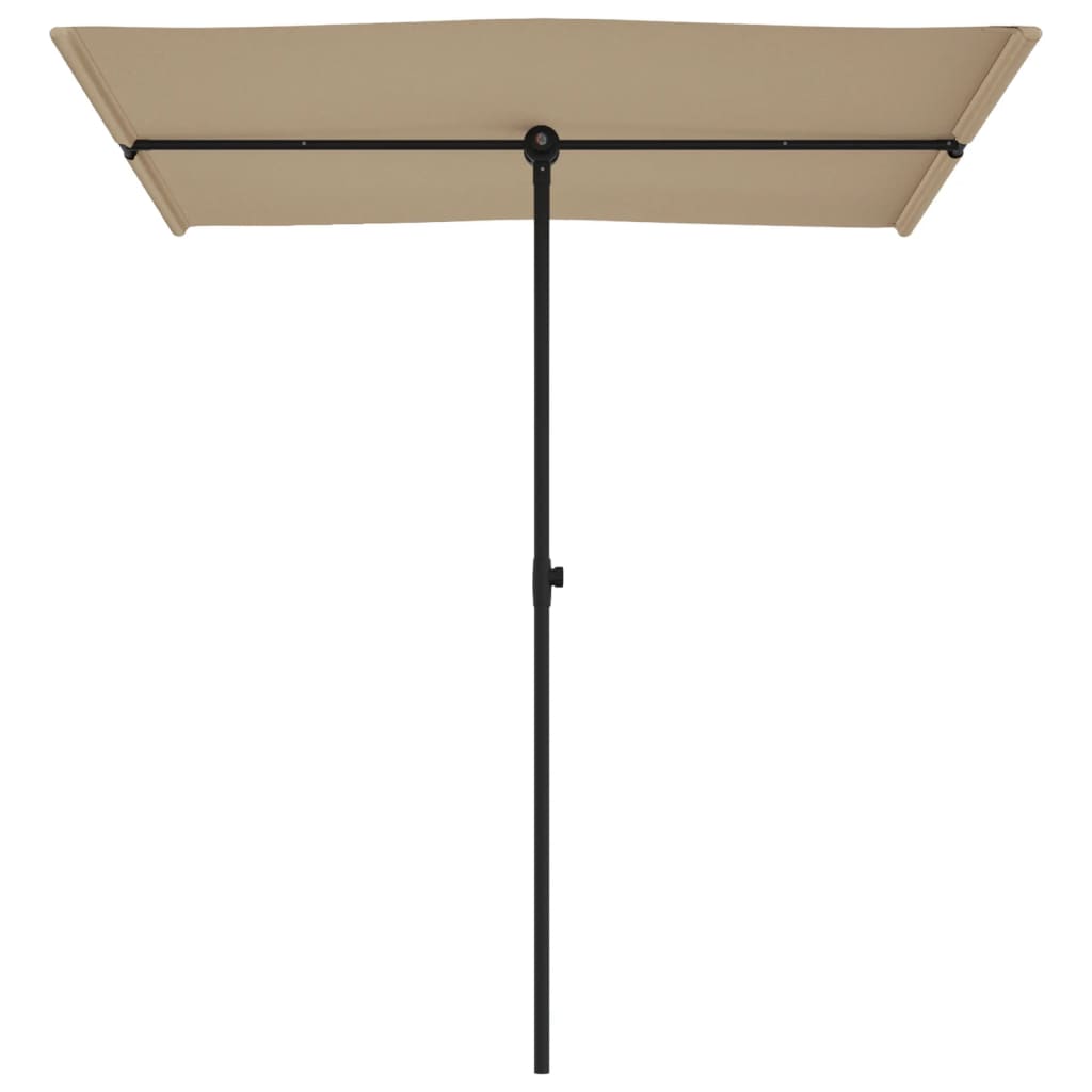 Parasol met aluminium paal 180x110 cm taupe is nu te koop bij PeponiXL, paradijselijk wonen!
