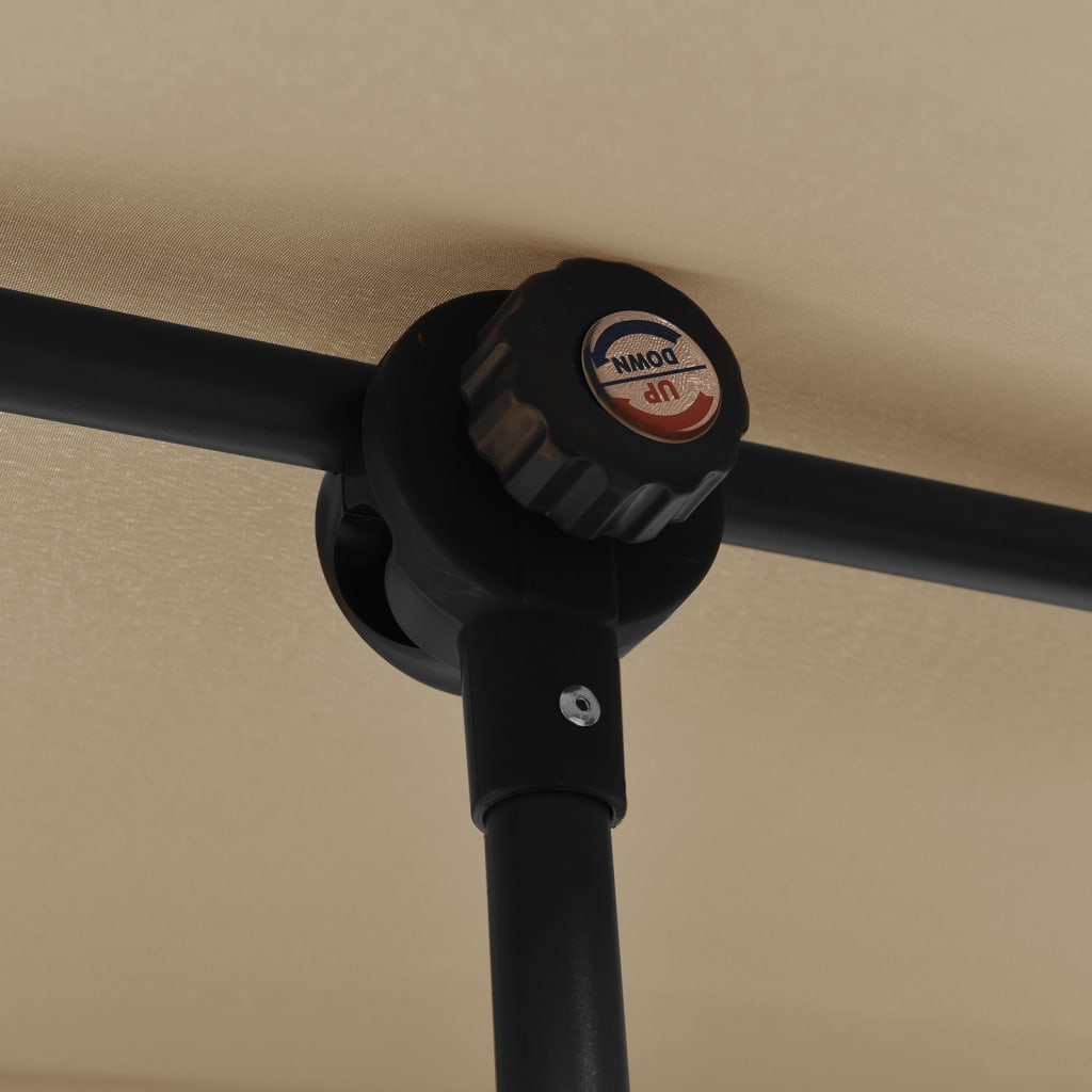 Parasol met aluminium paal 180x110 cm taupe is nu te koop bij PeponiXL, paradijselijk wonen!