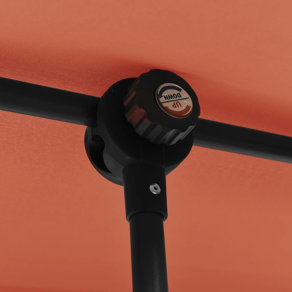 Parasol met aluminium paal 180x110 cm terracottakleurig is nu te koop bij PeponiXL, paradijselijk wonen!