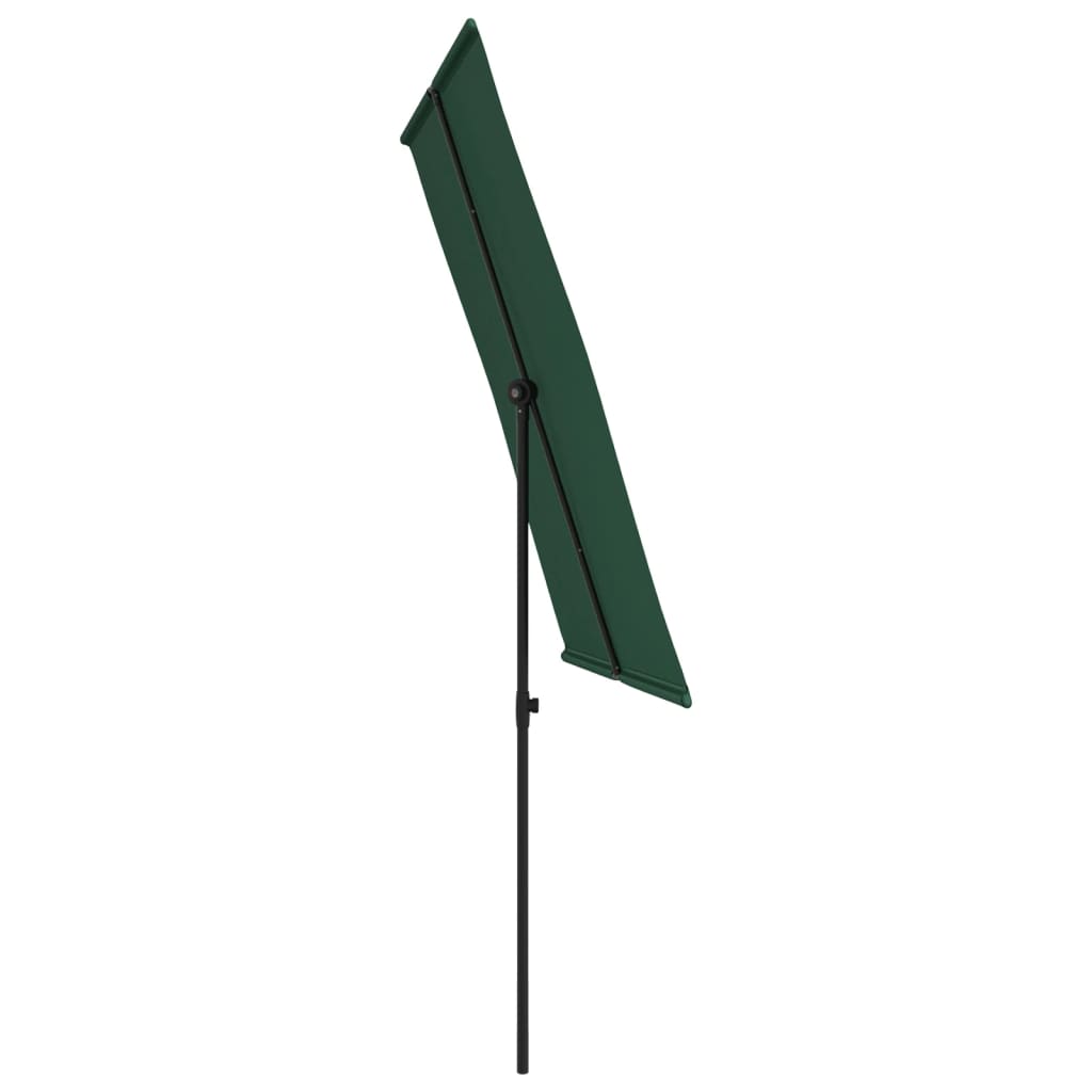 Parasol met aluminium paal 2x1,5 m groen is nu te koop bij PeponiXL, paradijselijk wonen!