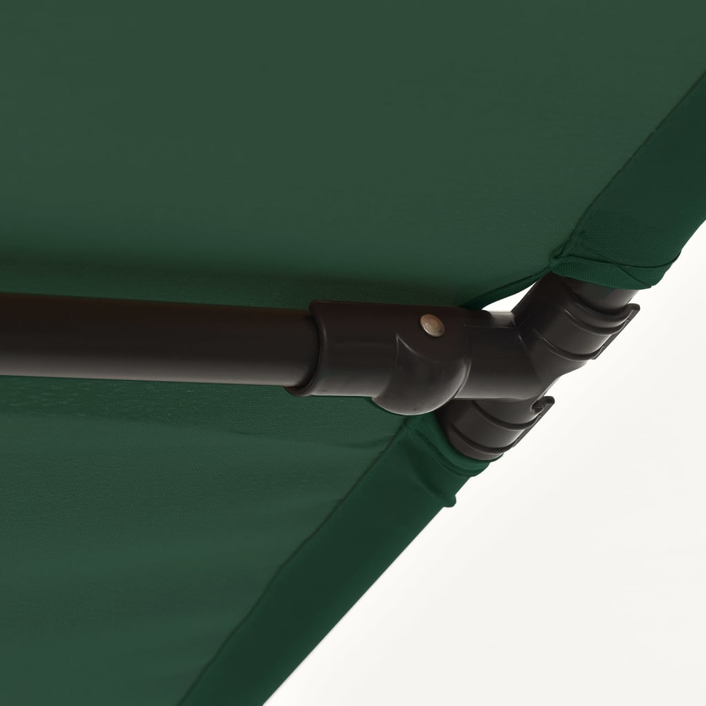 Parasol met aluminium paal 2x1,5 m groen is nu te koop bij PeponiXL, paradijselijk wonen!