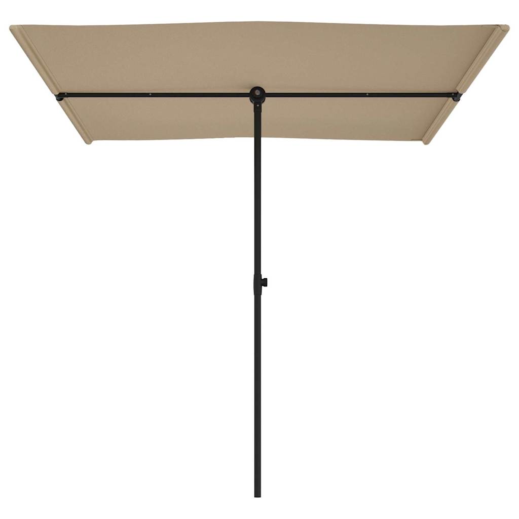 Parasol met aluminium paal 2x1,5 m taupe is nu te koop bij PeponiXL, paradijselijk wonen!