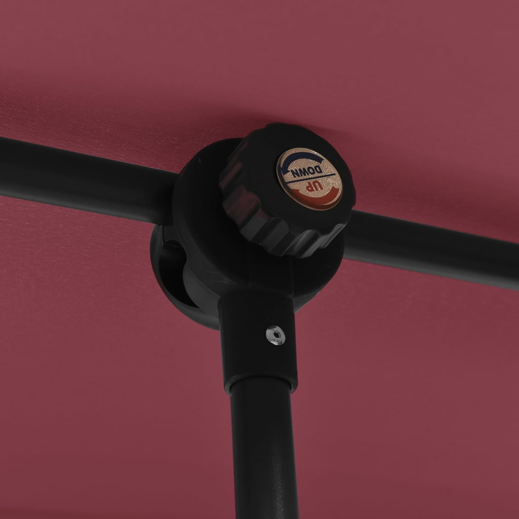 Parasol met aluminium paal 2x1,5 m bordeauxrood is nu te koop bij PeponiXL, paradijselijk wonen!