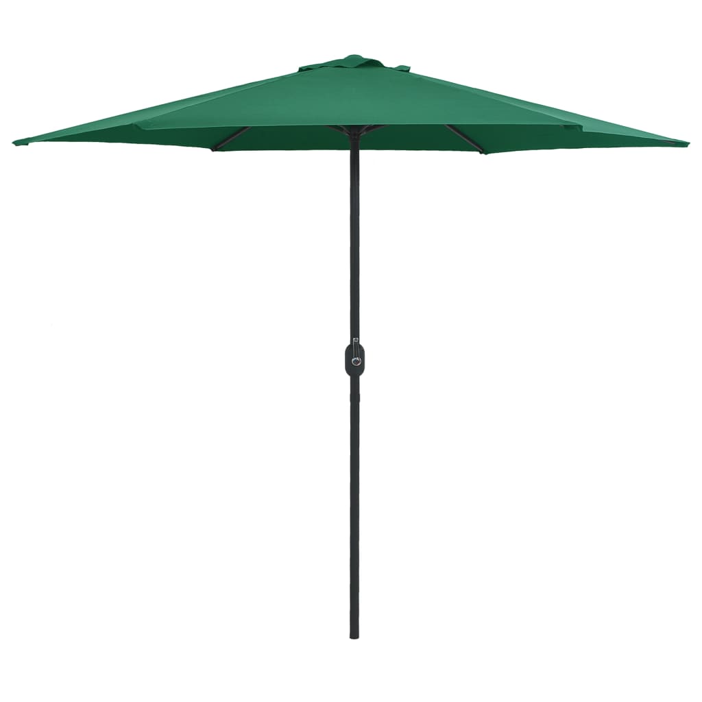 Parasol met aluminium paal 270x246 cm groen is nu te koop bij PeponiXL, paradijselijk wonen!
