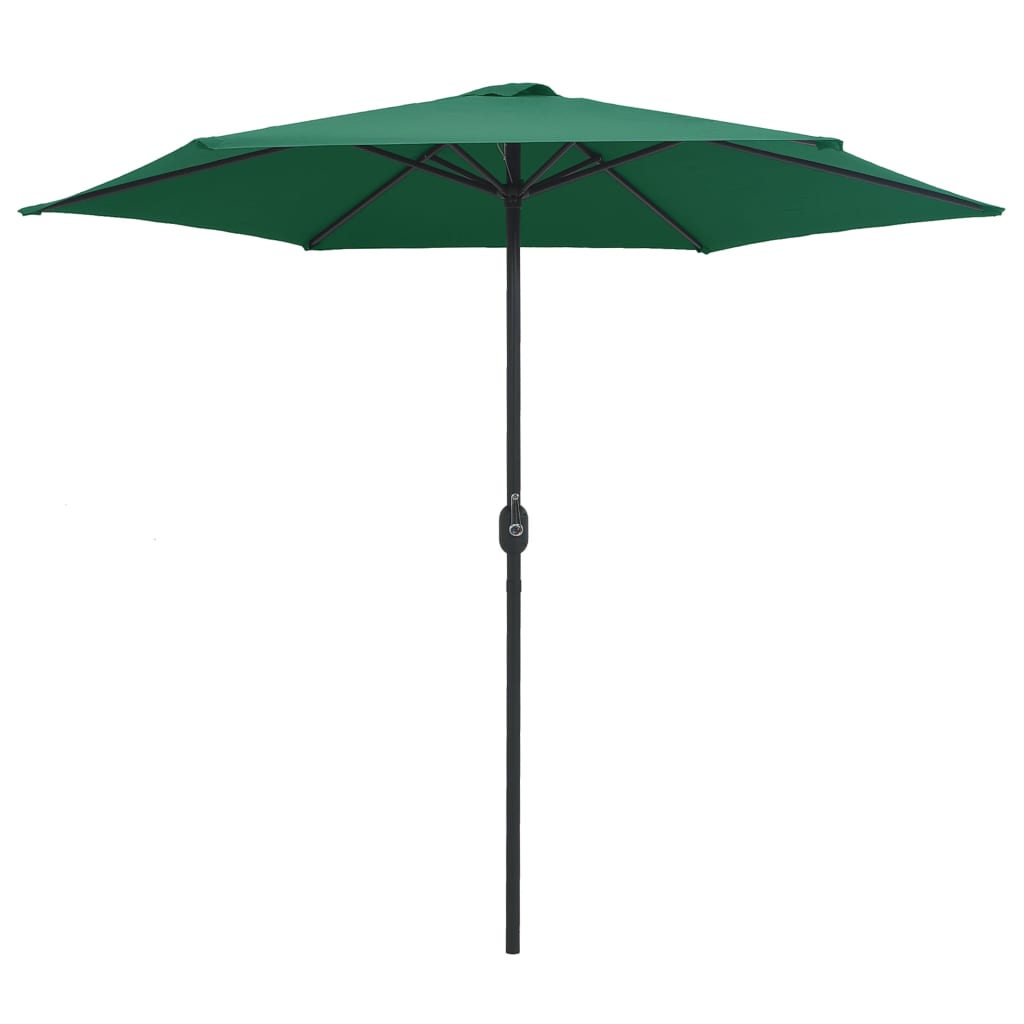 Parasol met aluminium paal 270x246 cm groen is nu te koop bij PeponiXL, paradijselijk wonen!