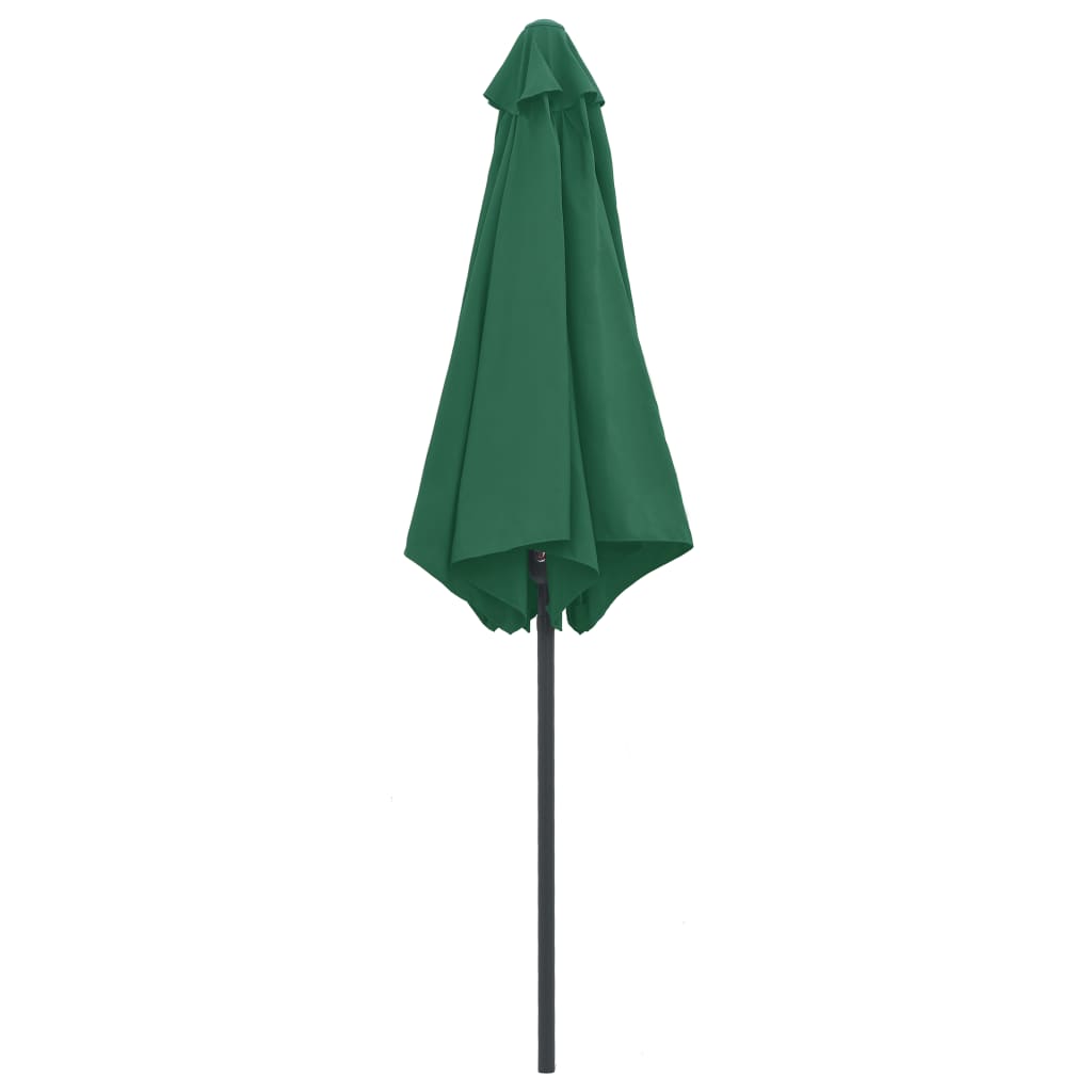 Parasol met aluminium paal 270x246 cm groen is nu te koop bij PeponiXL, paradijselijk wonen!