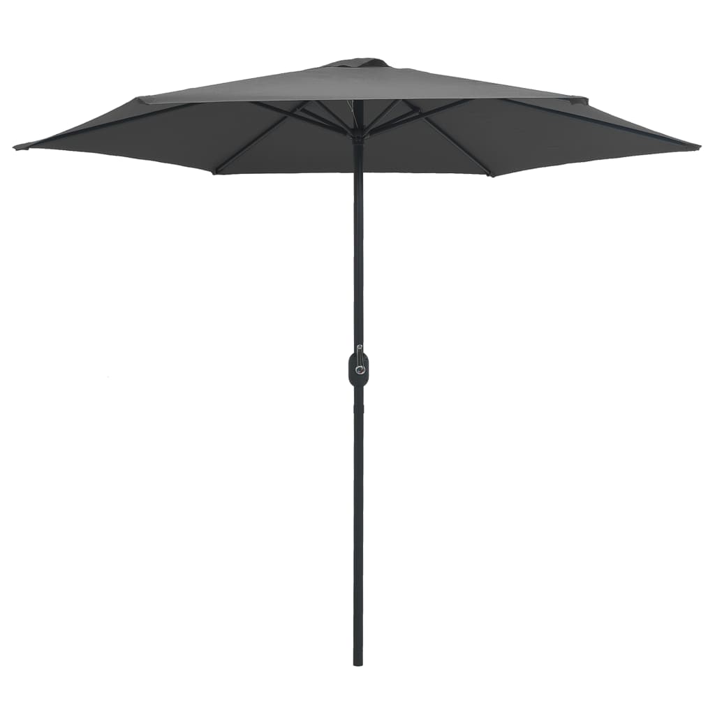 Parasol met aluminium paal 270x246 cm antracietkleurig is nu te koop bij PeponiXL, paradijselijk wonen!