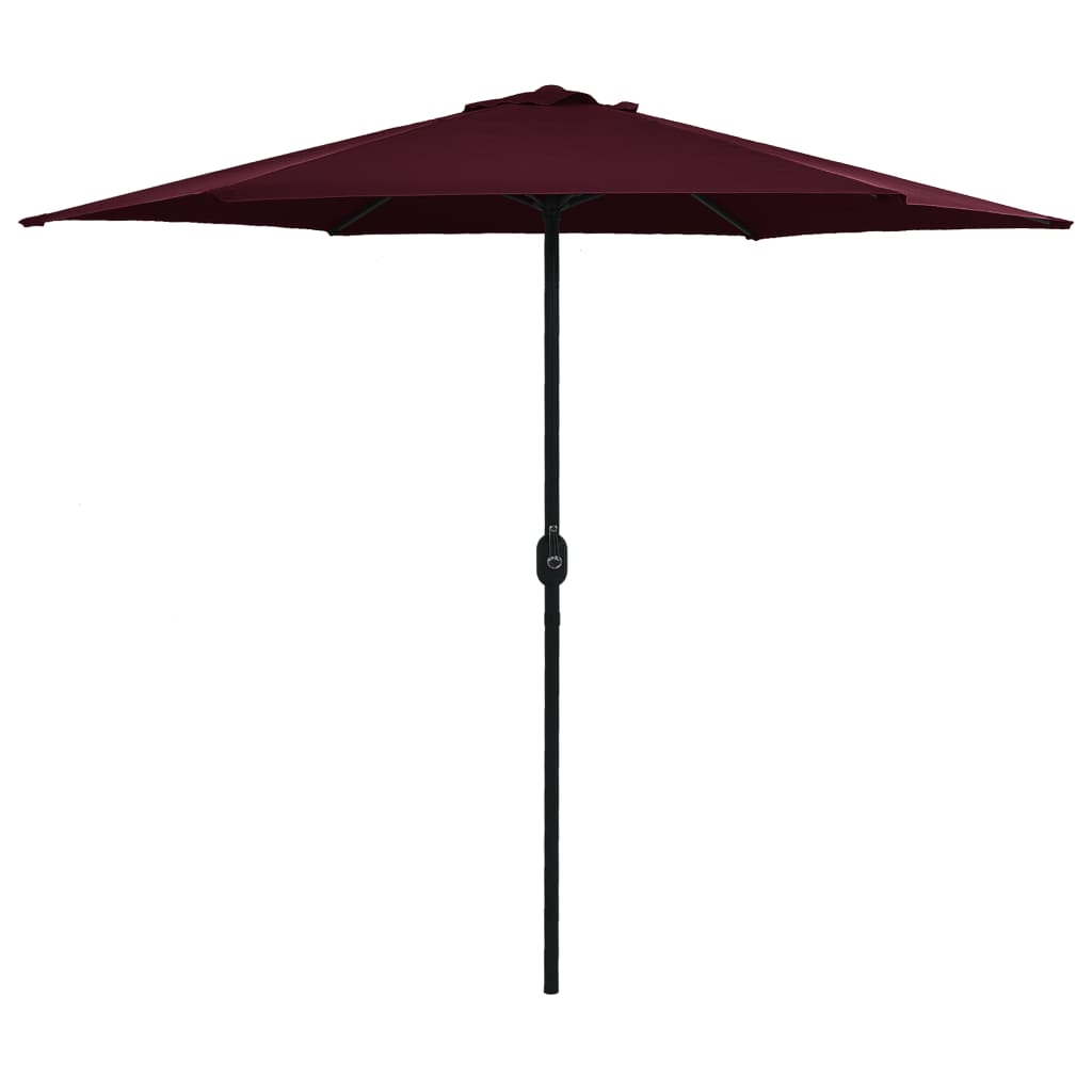 Parasol met aluminium paal 270x246 cm bordeauxrood is nu te koop bij PeponiXL, paradijselijk wonen!