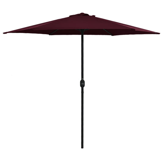 Parasol met aluminium paal 270x246 cm bordeauxrood is nu te koop bij PeponiXL, paradijselijk wonen!
