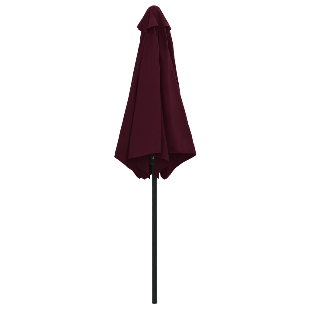 Parasol met aluminium paal 270x246 cm bordeauxrood is nu te koop bij PeponiXL, paradijselijk wonen!
