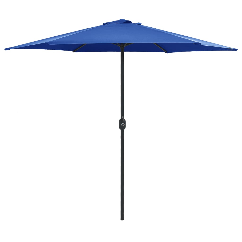 Parasol met aluminium paal 270x246 cm azuurblauw is nu te koop bij PeponiXL, paradijselijk wonen!