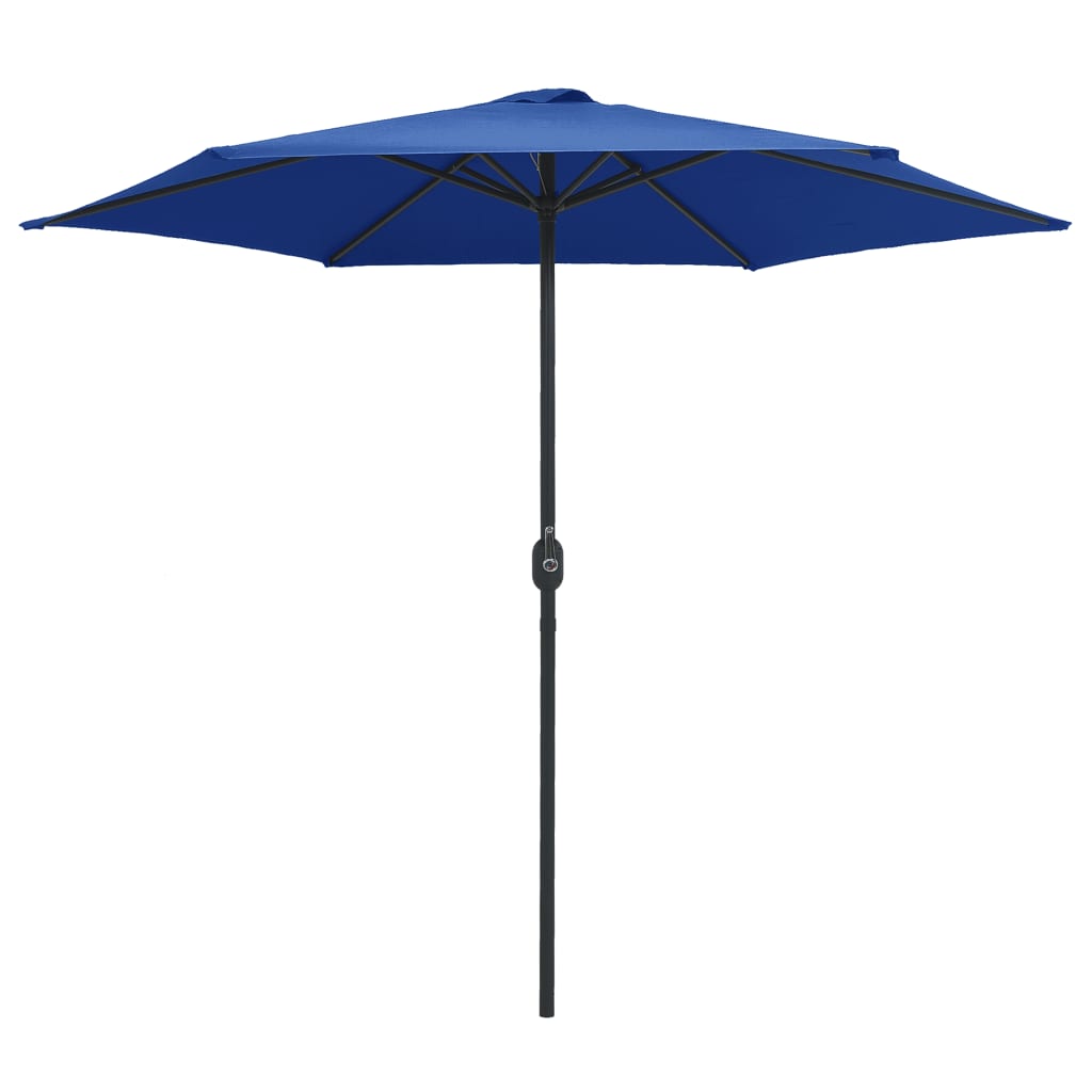 Parasol met aluminium paal 270x246 cm azuurblauw is nu te koop bij PeponiXL, paradijselijk wonen!