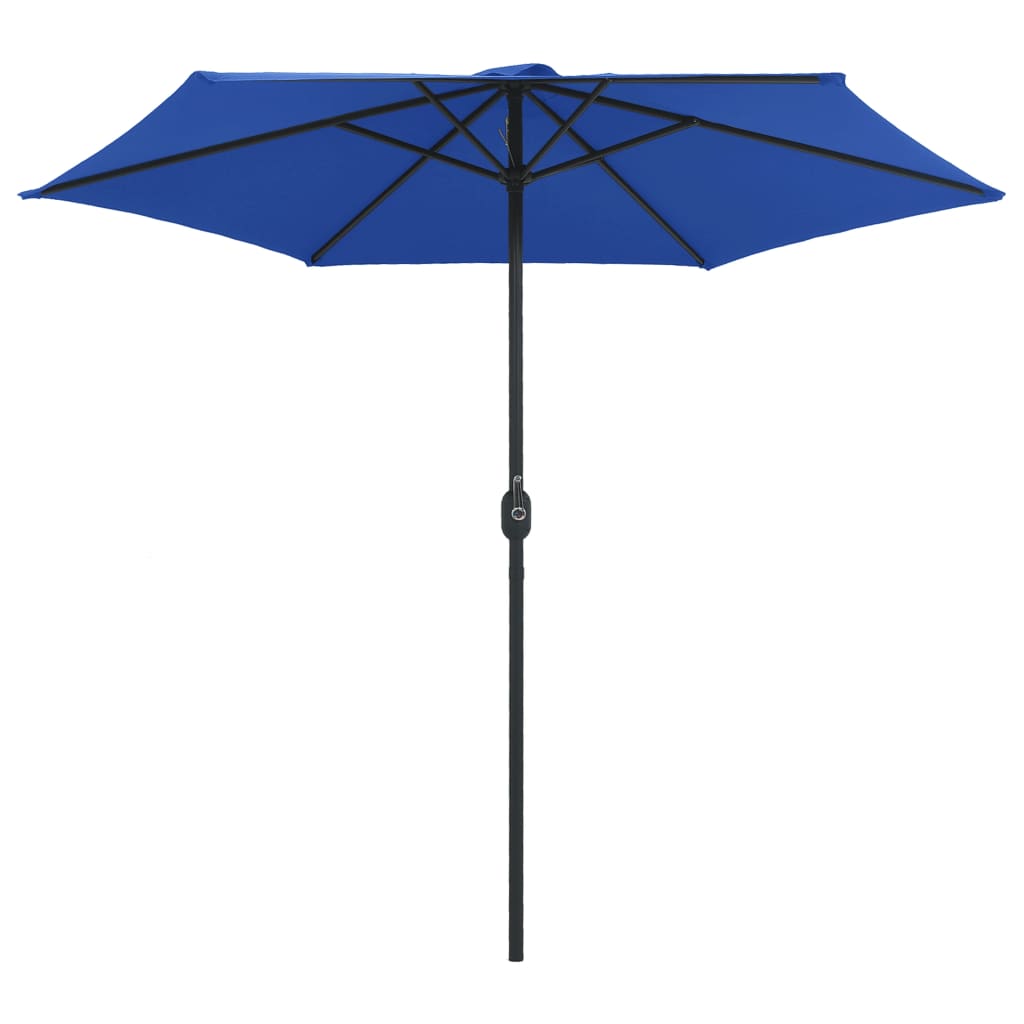 Parasol met aluminium paal 270x246 cm azuurblauw is nu te koop bij PeponiXL, paradijselijk wonen!