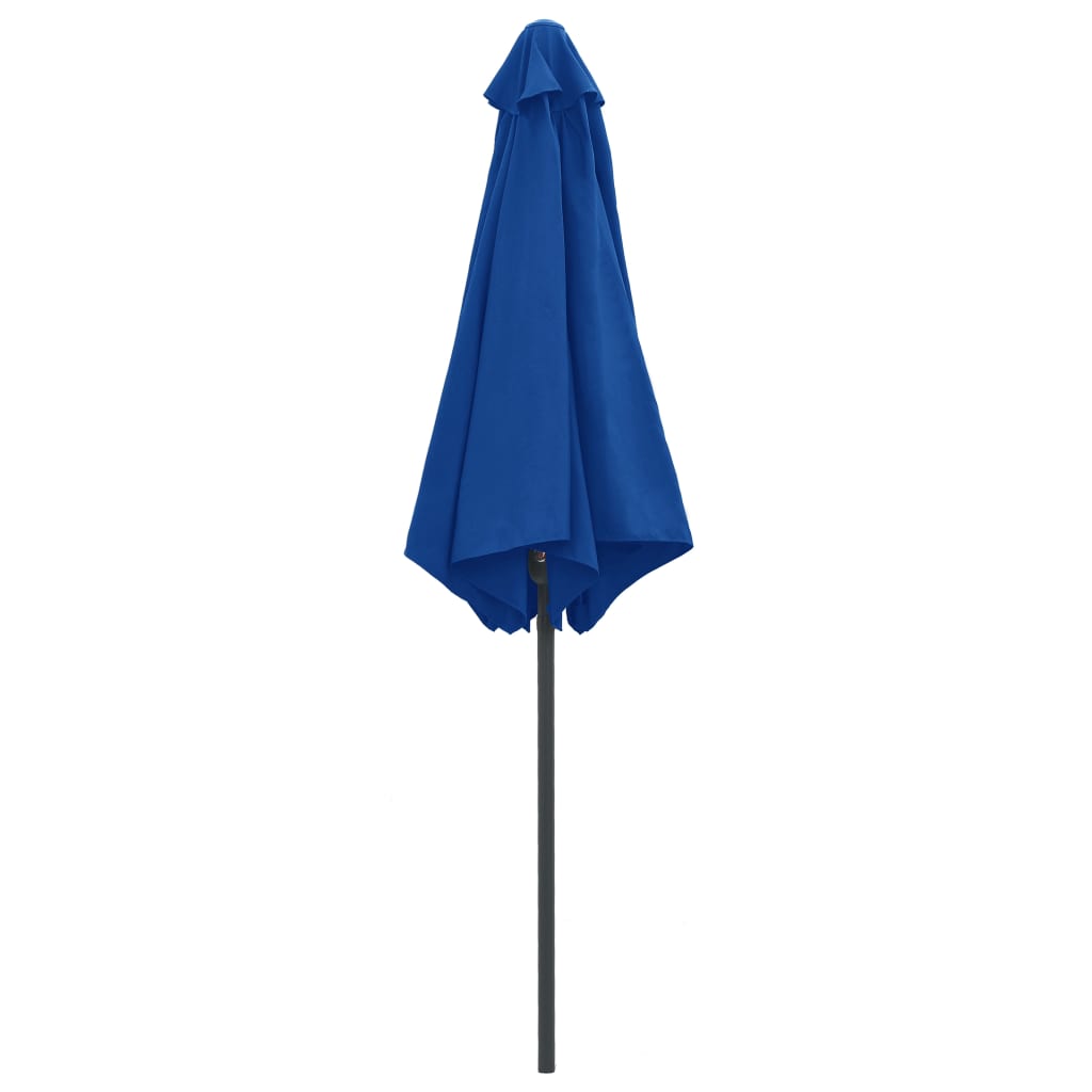 Parasol met aluminium paal 270x246 cm azuurblauw is nu te koop bij PeponiXL, paradijselijk wonen!