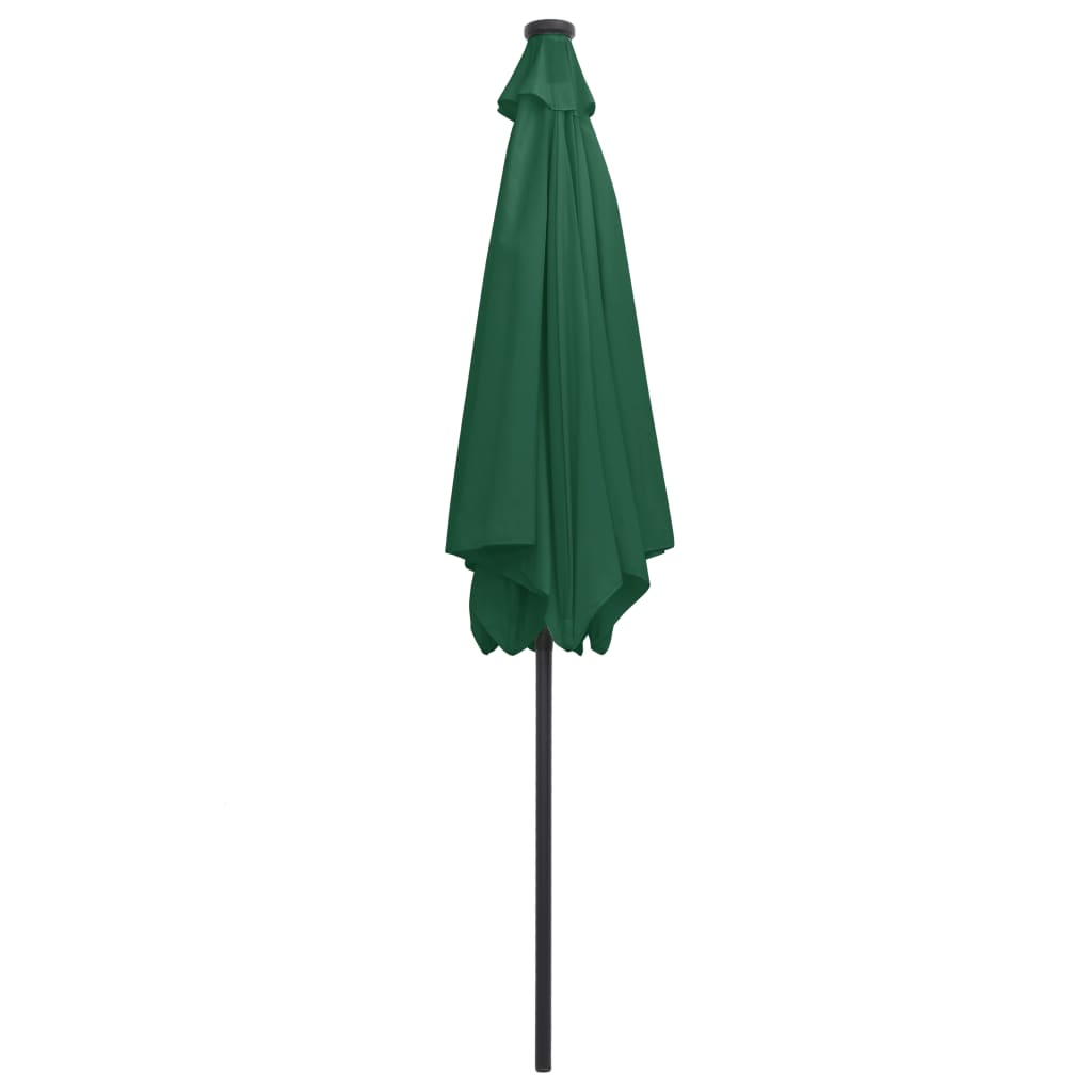 Parasol met LED-verlichting en aluminium paal 300 cm groen is nu te koop bij PeponiXL, paradijselijk wonen!