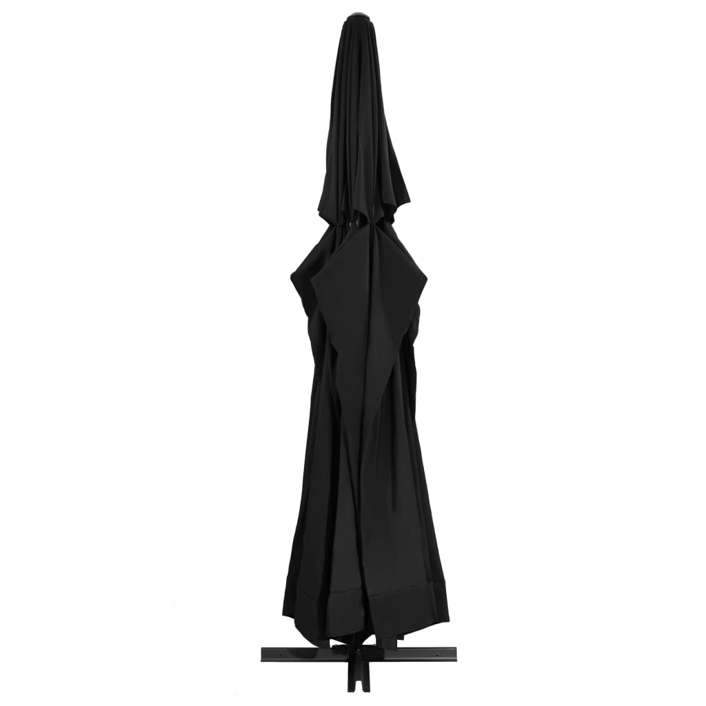 Parasol met aluminium paal 500 cm zwart is nu te koop bij PeponiXL, paradijselijk wonen!