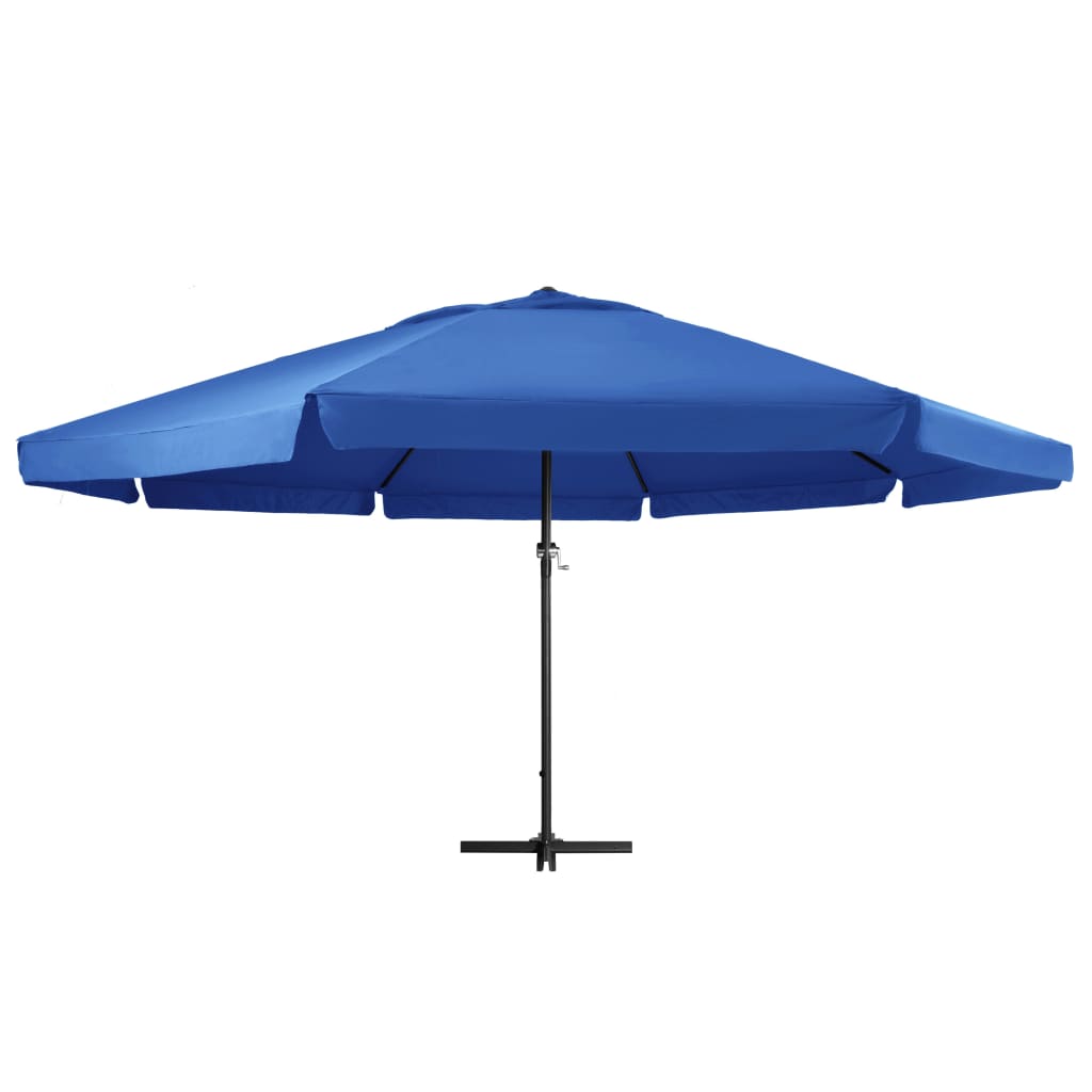 Parasol met aluminium paal 500 cm azuurblauw is nu te koop bij PeponiXL, paradijselijk wonen!