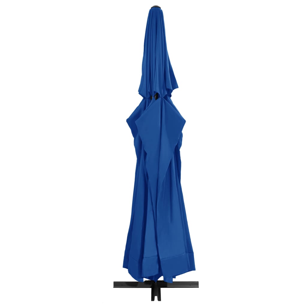 Parasol met aluminium paal 500 cm azuurblauw is nu te koop bij PeponiXL, paradijselijk wonen!