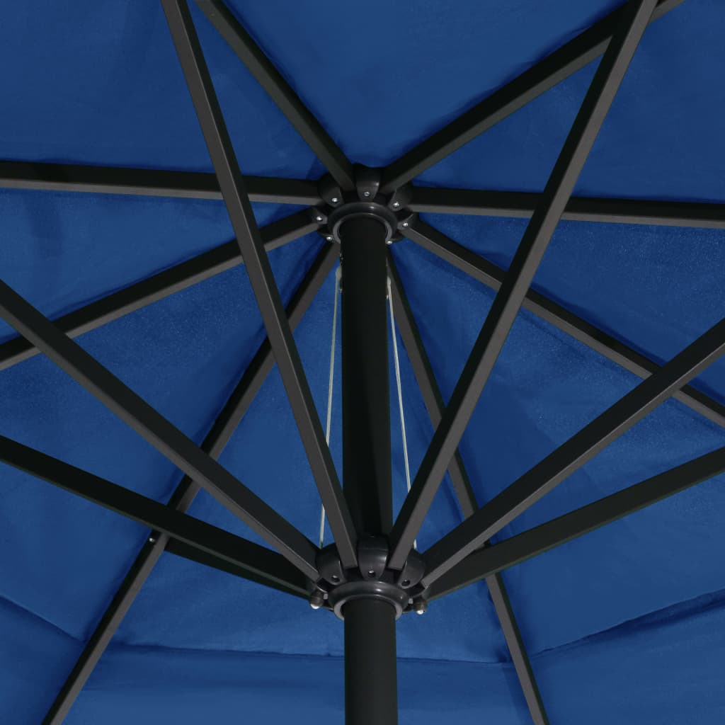 Parasol met aluminium paal 500 cm azuurblauw is nu te koop bij PeponiXL, paradijselijk wonen!
