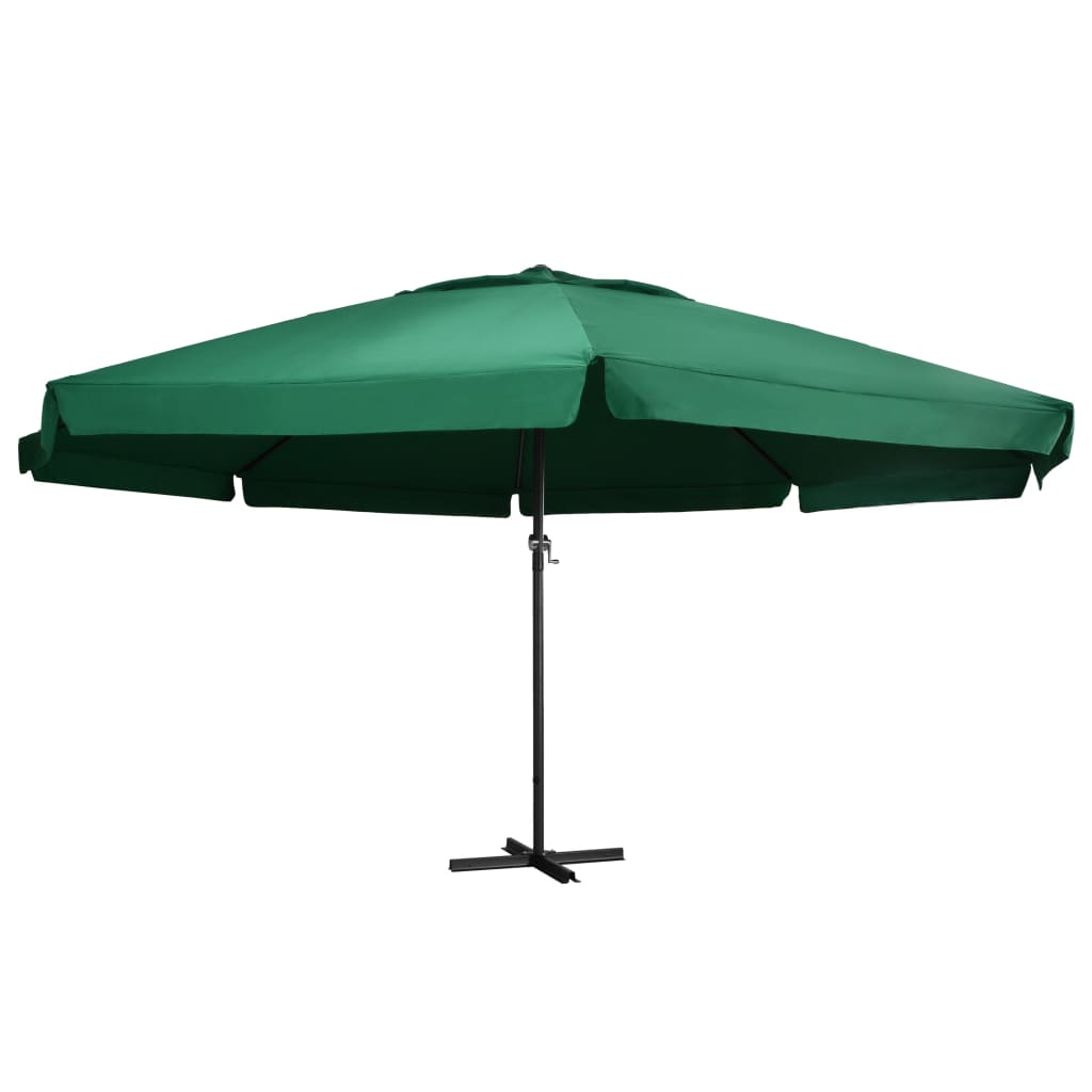 Parasol met aluminium paal 600 cm groen is nu te koop bij PeponiXL, paradijselijk wonen!