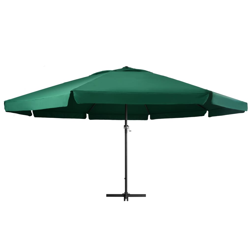 Parasol met aluminium paal 600 cm groen is nu te koop bij PeponiXL, paradijselijk wonen!