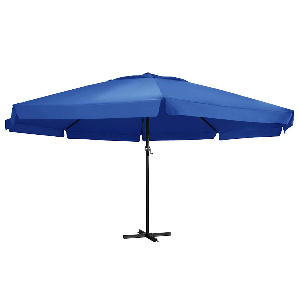 Parasol met aluminium paal 500 cm azuurblauw is nu te koop bij PeponiXL, paradijselijk wonen!